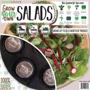 [Free If You Bundle $15+] “Grow Your Own Salads” Seeds Packed For *2018*